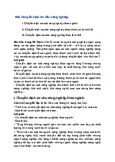 Giải SGK Địa Lí 12 Chân trời sáng tạo Bài 16: Chuyển dịch cơ cấu công nghiệp