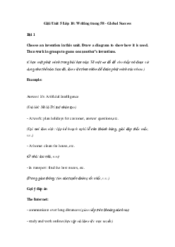 Tiếng Anh 10 Unit 5: Writing - Kết Nối Tri Thức