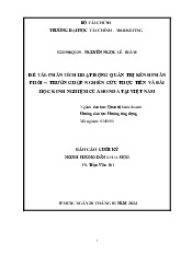 Báo cáo Cuối Kỳ: Phân Tích Quản Trị Kênh Phân Phối Môn Quản trị kênh phân phối | Trường Đại học Tài chính - Marketing