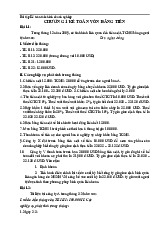 Bài tập Kế toán tài chính 1| Đại học Nội Vụ Hà Nội