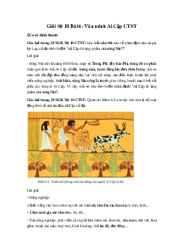 Giải Sử 10 Bài 6: Văn minh Ai Cập CTST