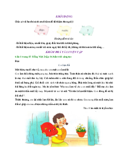 Giải SGK môn Tiếng Việt lớp 2 -  Bài 4: Con lợn đất |  Chân trời sáng tạo