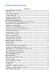 Tài liệu lý thuyết trong xã hội học | Trường Đại học Văn hóa Hà Nội