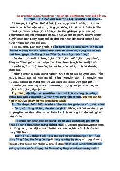 Sự phát triển của sử học (khoa học lịch sử) Việt Nam từ năm 1945 đến nay | Phương pháp luận Sử học | Đại học Khoa học Xã hội và Nhân văn, Đại học Quốc gia Thành phố HCM