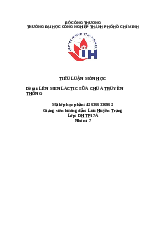 Đề tài Lên men lactic sữa chua truyền thống | Trường Đại học Công nghiệp Thành phố Hồ Chí Minh