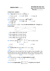 Đề thi học kỳ 1 môn Toán lớp 10 năm học 2024 - 2025 - Đề số 2 | Bộ sách Chân trời sáng tạo