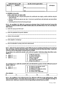 Kì thi chọn đội tuyển chính thức dự thi HSG quốc gia lớp 12 THPT tỉnh Khánh Hòa năm học 2020-2021 môn thi Tiếng Anh