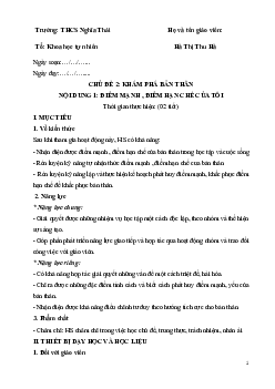 Giáo án Hoạt động trải nghiệm hướng nghiệp 7 Chủ đề 2 sách Kết nối tri thức với cuộc sống