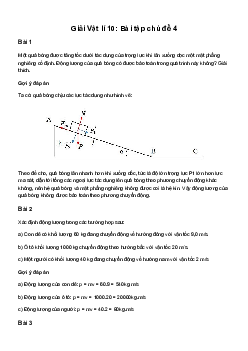 Giải Vật lí 10: Bài tập chủ đề 4 | Cánh diều
