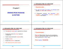 Chapter 2 Organization in Factory