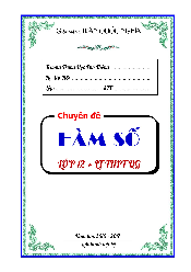 359 bài toán khảo sát hàm số và các vấn đề liên quan – Trần Quốc Nghĩa Toán 12