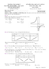 Đề giữa kỳ 1 Toán 12 năm 2024 – 2025 trường Nguyễn Bỉnh Khiêm – Hà Nội