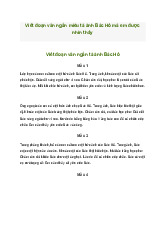 Viết đoạn văn ngắn tả ảnh Bác Hồ (53 mẫu) | Tập làm văn 2