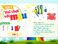 Giáo án điện tử Mĩ thuật 2 Bài 1 Cánh diều: Vui chơi với màu