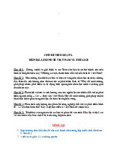 Chủ đề tiểu luận 1 môn địa lý kinh tế Việt Nam và  Thế giới | Trường Đại học Kinh doanh và Công nghệ Hà Nội