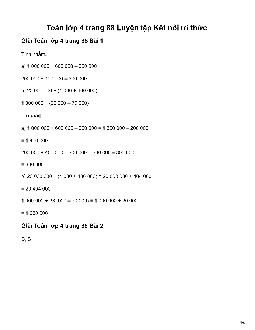 Toán lớp 4  Bài 26: Luyện tập chung Kết nối tri thức