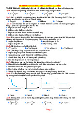 Đề Kiểm Tra Chương Khí Lí Tưởng Vật Lí 12 Có Lời Giải