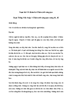 Soạn bài Đọc: Về thăm bà - Tiếng Việt 4 Chân trời sáng tạo