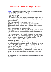 Dề cương ôn tập môn Pháp Luật Đại Cương | Trường Đại học Mở Hà Nội