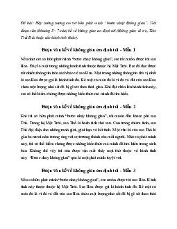 Văn mẫu lớp 7: Viết đoạn văn kể về không gian em định tới (4 mẫu) | Kết nối tri thức