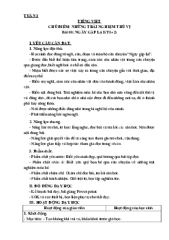 Bài 1: Ngày gặp lại - Tiết 1+2 | Giáo án Tiếng việt 3 | Kết nối tri thức