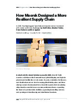 How Maersk Designed a More Resilient Supply Chain | Tài liệu Tiếng Anh