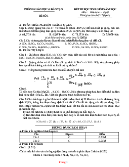 TOP 20 đề thi học sinh giỏi môn hóa lớp 9 (có lời giải)