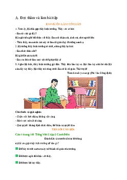 Giải SGK môn Tiếng việt 2 - Bài Ôn tập cuối năm (3) | Cánh diều