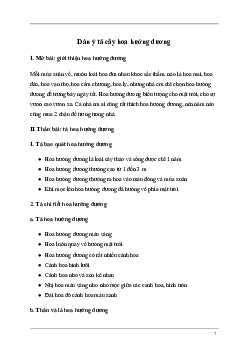 Tả hoa hướng dương (Dàn ý + 14 Mẫu) | Tập làm văn lớp 5