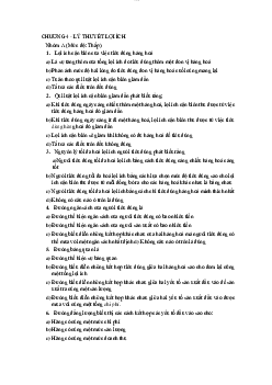 Chương 4 - Lý thuyết lợi ích | Kinh Tế Vi Mô | Trường Đại học Thủy Lợi