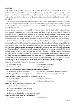 PASSAGE 11_Theme 7. Cultural Diversity (Đa dạng văn hóa)