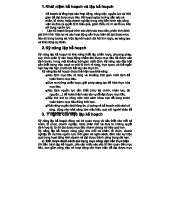 Kỹ Năng Lập Kế Hoạch - Tổng Hợp Cho Đối Tượng Học Tập 2023