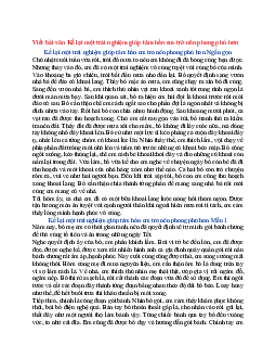 Văn mẫu lớp 6 Chân trời sáng tạo bài Viết bài văn Kể lại một trải nghiệm giúp tâm hồn em trở nên phong phú hơn