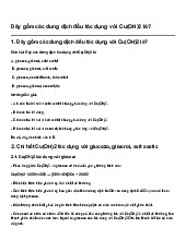 Dãy gồm các dung dịch đều tác dụng với Cu(OH)2 là? | Hóa học 8