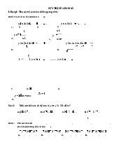 Bài tập cực trị của hàm số - Toán lớp 12