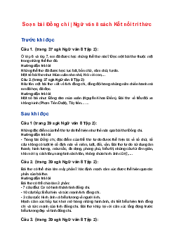 Soạn bài Đồng chí | Ngữ văn 8 sách Kết nối tri thức