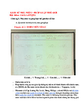 LSNN - Nhà Nước và Pháp Luật Thế Giới Thời Cổ Đại