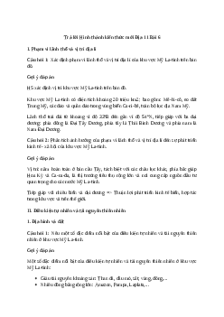 Giải Địa lí 11 Bài 6: Vị trí địa lí, điều kiện tự nhiên, dân cư và xã hội khu vực Mỹ La-tinh | Kết nối tri thức