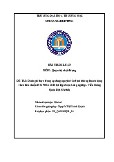 Đánh giá thực trạng áp dụng nguyên tắc định hướng khách hàng theo tiêu chuẩn ISO 9001: 2015 tại Tập đoàn Công nghiệp - Viễn thông Quân Đội (Viettel) | Bài thảo luận Quản trị chất lượng
