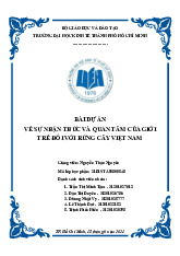 Tiểu luận nghiên cứu sự nhận thức và quan tâm của giới trẻ đối với rừng cây Việt Nam