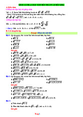 Các Dạng Toán 9 Kết Nối Tri Thức Bài 8 Khai Căn Bậc Hai Với Phép Nhân Và Phép Chia