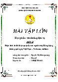 Bài tập lớn: Phân tích chiến lược quản lý nhân lực tại Vietnam Airlines môn Marketing dịch vụ | Học viện Ngân hàng