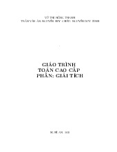 Giao an TOAN  CAO CAP