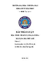 Bài tập chia thừa kế | Bài Thảo Luận Pháp Luật Đại Cương