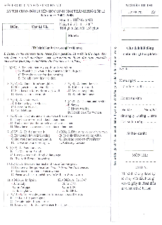 Đề thi chọn đội tuyển học sinh giỏi lớp 12 TP Hà Nội môn Tiếng Anh năm 2007-2008