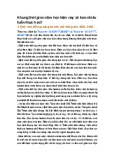 Khung thời gian năm học hiện nay có bao nhiêu tuần thực học?