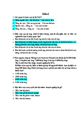 Quizz 1 - TCDN: Các Câu Hỏi Kiểm Tra Kiến Thức Tài Chính Doanh Nghiệp | Đại học Văn Lang