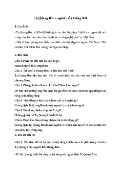 Soạn bài Tạ Quang Bửu - người thầy thông thái | Văn 11 Cánh diều