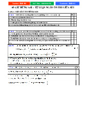 60 câu đúng sai và tự luận ngắn ôn thi giữa kì I môn Vật lí 11