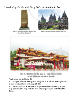 Ảnh hưởng của văn minh Trung Quốc và văn minh Ấn Độ | Đại học Sư Phạm Hà Nội